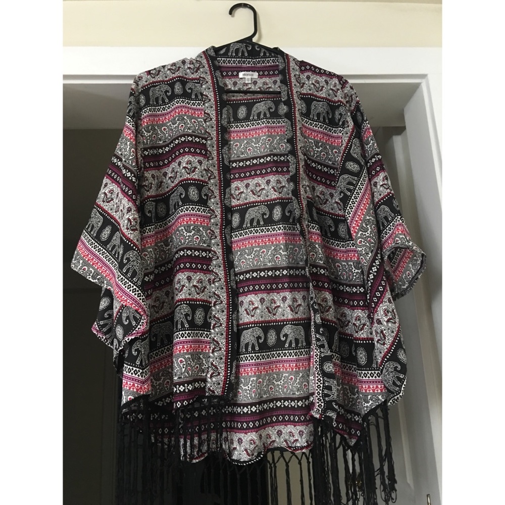 Boho inspired kimono top